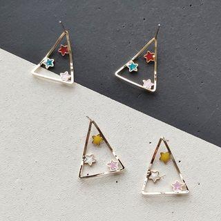 925 Sterling Silver Star-detail Earring