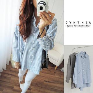 Striped Dip-back Shirt