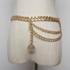 Layered Chain Belt Gold - One Size