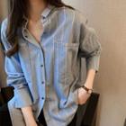 Denim Pinstriped Shirt