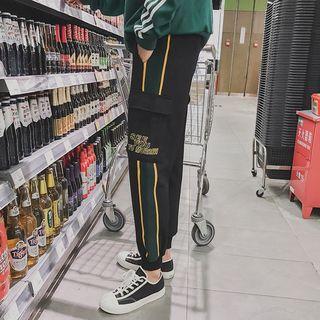 Stripe Print Jogger Pants
