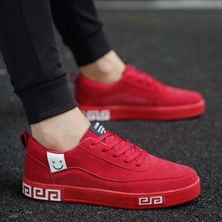 Smile Face Lace-up Sneakers