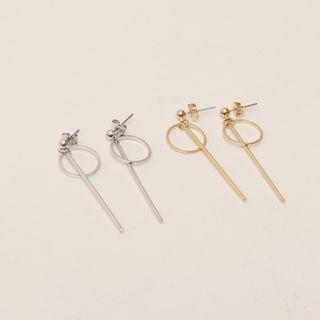 Hoop & Bar Drop Earrings