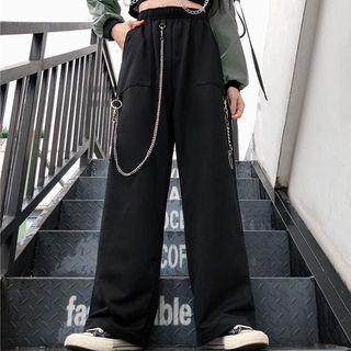 Wide-leg Pants / Chain Set