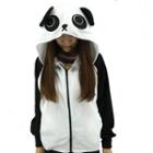 Panda Print Hooded Jacket