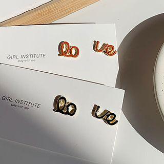 Alloy Love Lettering Earring