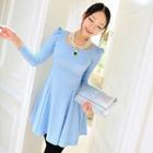 Puff-sleeve Dress