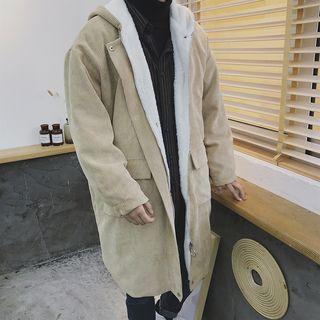 Couple Matching Fleece-lined Corduroy Coat