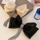 Bow Fabric Rhinestone Hair Clip / Set