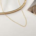 Alloy Necklace 1 Piece - Necklace - Gold - One Size