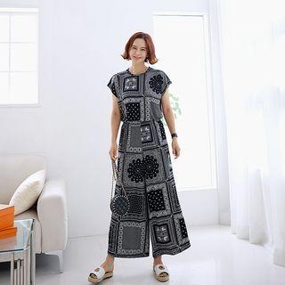 Soft-touch Paisley Top & Culottes Set