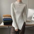 Asymmetrical Side-slit Sweater