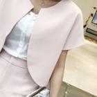 Short-sleeve Crop Jacket / Shorts