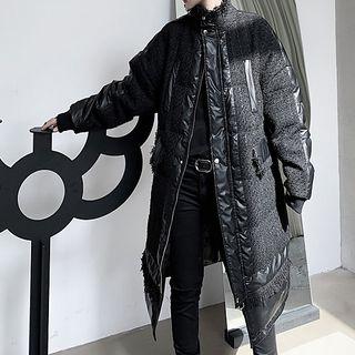 Paneled Padded Long Coat
