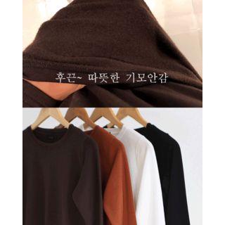 Fleece Lined Plain T-shirt
