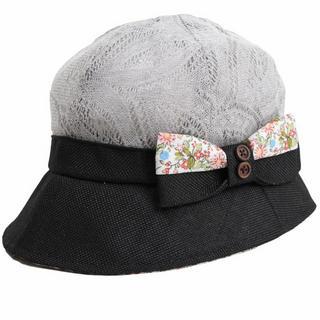 Bow-accent Lace Bucket Hat