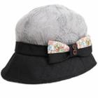 Bow-accent Lace Bucket Hat