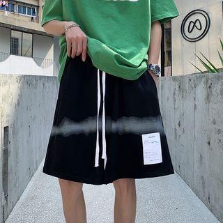 Applique Tie-dye Wide Leg Shorts