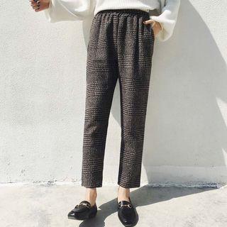 Houndstooth Cropped Pants