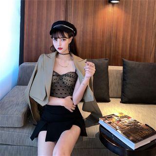 Crop Blazer / Camisole Top / Skorts