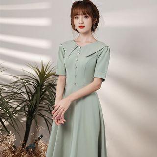 Puff-sleeve A-line Bridesmaid Dress (various Designs)