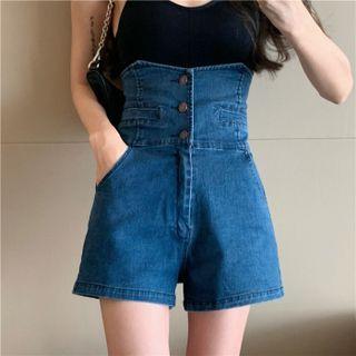 High Waist Denim Shorts (various Designs)