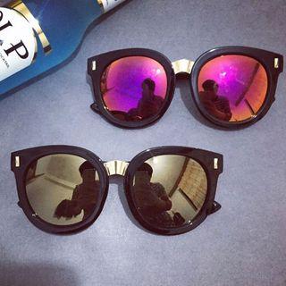Retro Round Mirrored Sunglasses