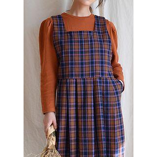Crew-neck Puff-shoulder T-shirt