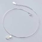 925 Sterling Silver Pineapple Anklet 925 Sterling Silver - As Shown In Figure - One Size