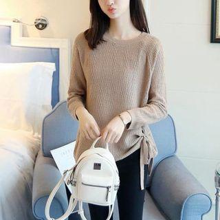 Side-knot Knit Top