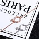 Clover Rhinestone Necklace