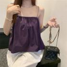 Plain Camisole Top Purple - One Size