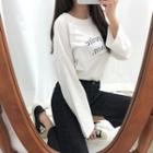 Letter Print Boxy Fit T-shirt