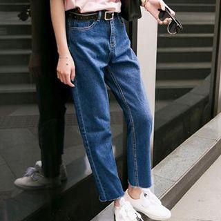 Plain Straight Jeans