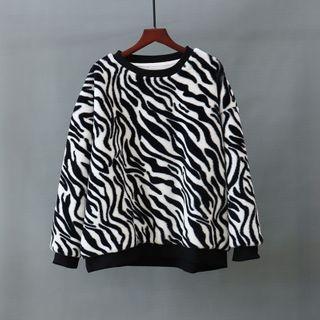 Zebra Pullover Black & White - One Size