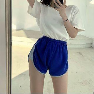 Short-sleeve Plain T-shirt / Two Tone Shorts