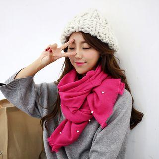 Beaded Plain Scarf