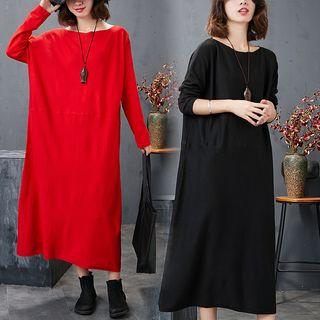 Long Sleeve Knit Midi Dress