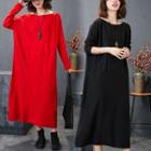 Long Sleeve Knit Midi Dress