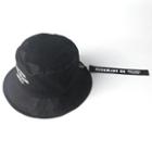 Bucket Hat With Detachable Strap A447 - Black - One Size