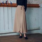 Maxi A-line Skirt Khaki - One Size
