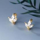 Rhinestone Petal Clip-on Earring