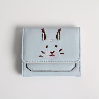 Embroidery Rabbit Short Wallet