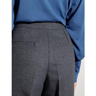 Plus Size Boot-cut Wool Pants