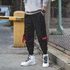 Cropped Buckle Accent Cargo Pants