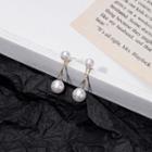 Faux Pearl Dangle Earring 1 Pair - E2628 - As Shown In Figure - One Size