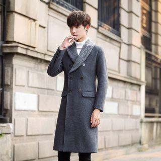 Double Breasted Fleece Lined Coat