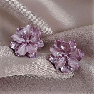 Acrylic Flower Earring 1 Pair - Acrylic Flower Earring - One Size