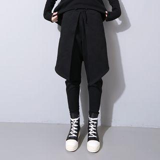 Zip-hem Tapered Pants