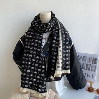 Butterfly Knit Shawl Black - One Size